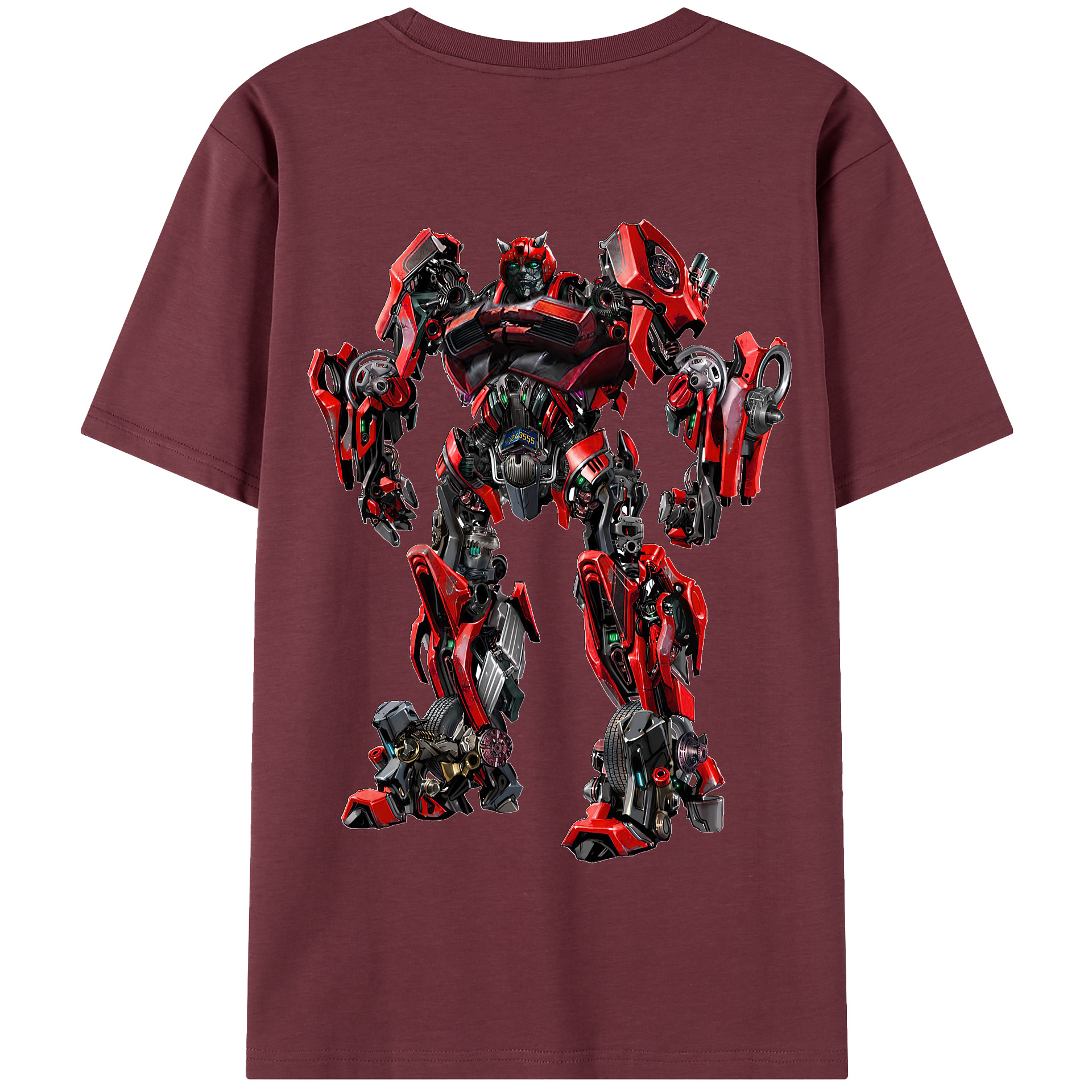（画像用） Transformers トランスフォーマー 綿100％半袖Tシャツ（背面プリント）